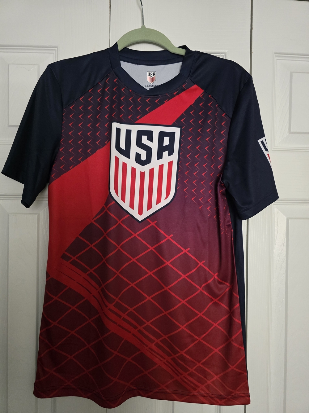 USA Red & Navy Unisex Soccer Jersey